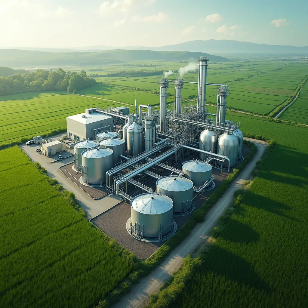 Planta moderna de biocombustibles